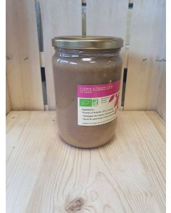Compote pomme-châtaigne 630g net sans sucre (7,30€/kg)